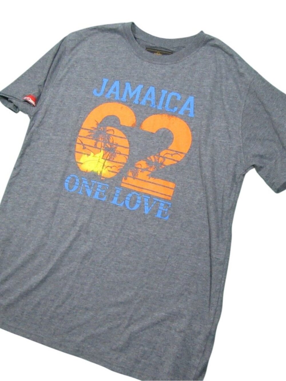Surf Classic Jamaica 62 One Love Men's Size XL Gray Graphic Beach T-Shirt